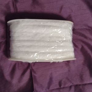 Sewing Trim White Sparkle Fur